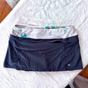 Lululemon Wet/Dry Warm Pleated Skirt/Short Size 8
